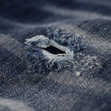 Close-up of Rosario Giuseppe Denim Jeans fabric detail.