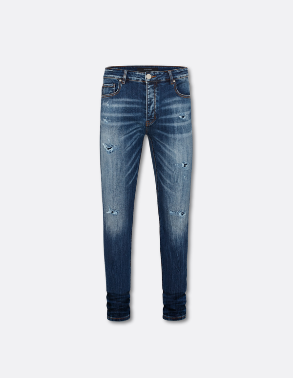 BLUE WASH LIGHT WORKER JEANS