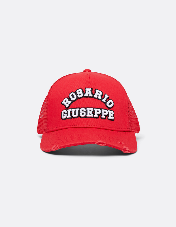 COLLEGE TRUCKER CAP RED