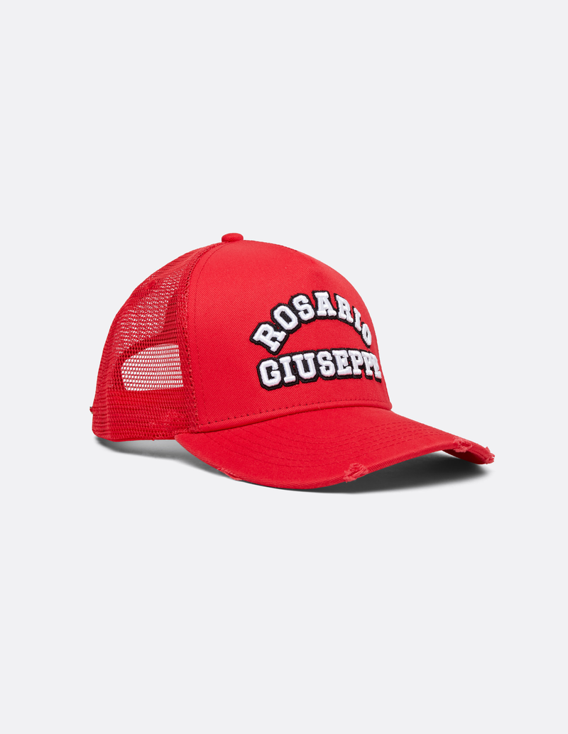 COLLEGE TRUCKER CAP RED